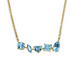 Multi-Shaped Aquamarine Bar Necklace - Armans Fine Jewellery