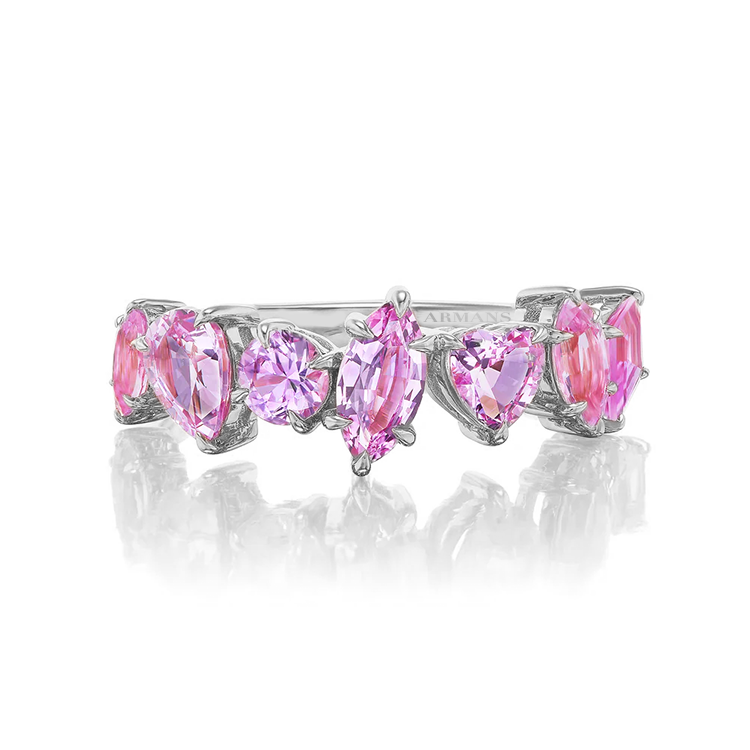 Multi-Shaped Pink Sapphire Ring - Armans Fine Jewellery