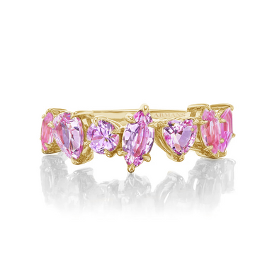 Multi-Shaped Pink Sapphire Ring - Armans Fine Jewellery