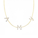 Multi Bubble Diamond Initial Necklace - Armans Fine Jewellery