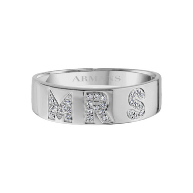 Multi Diamond Initial Band - Armans Fine Jewellery