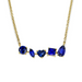 Multi-Shaped Blue Sapphire Bar Necklace - Armans Fine Jewellery