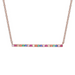 Multicoloured Beam Necklace - Armans Fine Jewellery