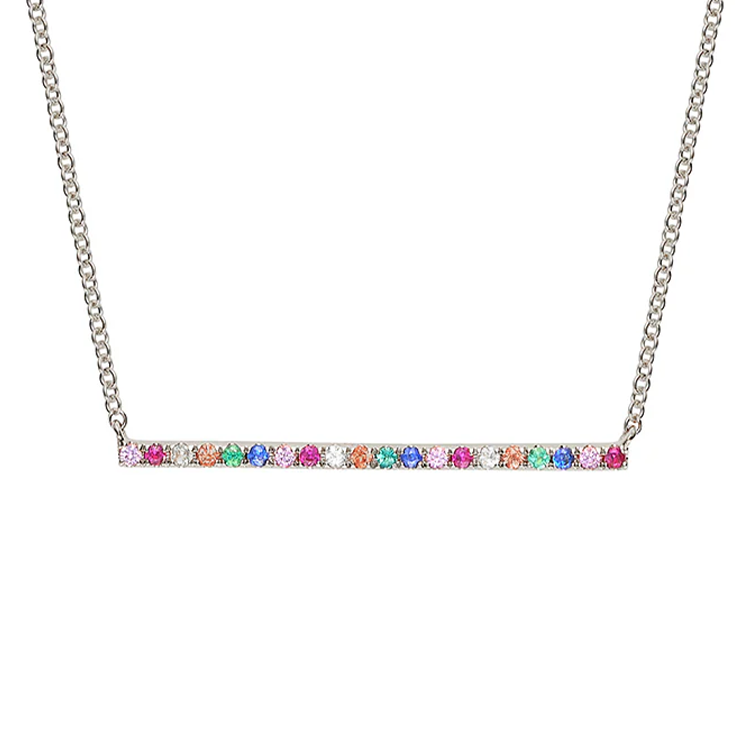 Multicoloured Beam Necklace - Armans Fine Jewellery