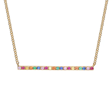 Multicoloured Beam Necklace - Armans Fine Jewellery