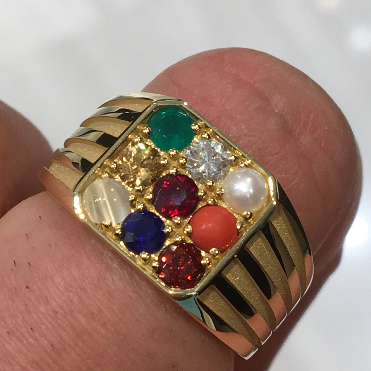 Navir Ring Navratna Ring– Armans Fine Jewellery
