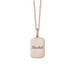 Nameplate Dog Tag Necklace - Armans Fine Jewellery