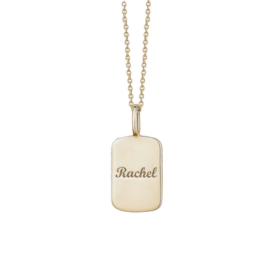 Nameplate Dog Tag Necklace - Armans Fine Jewellery