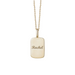 Nameplate Dog Tag Necklace - Armans Fine Jewellery