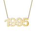 Solid Gold Number Necklace - Armans Fine Jewellery