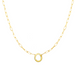 Block Letter Necklace with Paperclip Chain - Armans Fine Jewellery