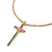 Ombré Rainbow Sapphire Cross Necklace - Armans Fine Jewellery