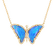 Opal Radiance Diamond Butterfly Necklace - Armans Fine Jewellery