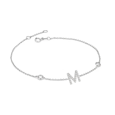 Orbit Diamond Initial Bracelet - Armans Fine Jewellery