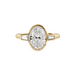 Oval Bezel Set Trilogy Engagement Ring - Armans Fine Jewellery