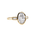 Oval Bezel Set Trilogy Engagement Ring - Armans Fine Jewellery