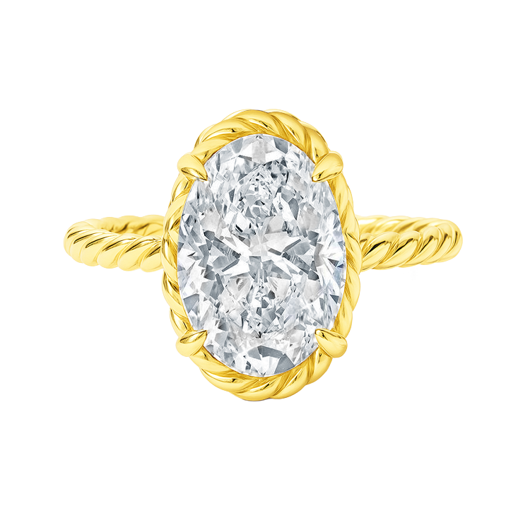 Oval Cordelia Lab Grown Diamond Braided Engagement Ring - Armans Fine Jewellery