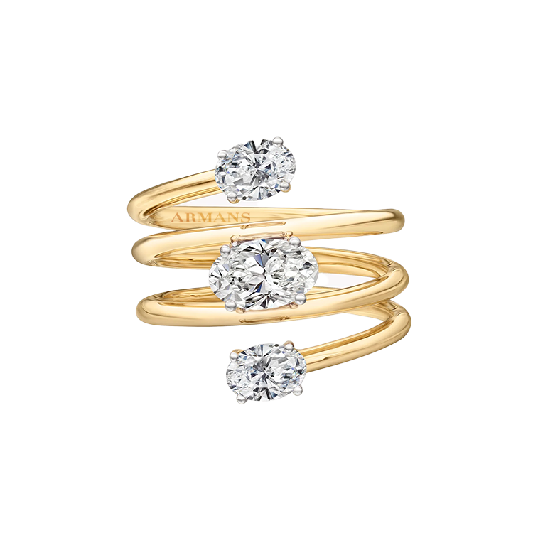 Spiral diamond 2025 ring designs