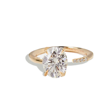 Oval Diamond Split Engagement Ring - Armans Fine Jewellery