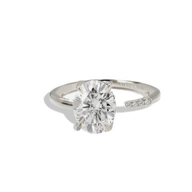 Oval Diamond Split Engagement Ring - Armans Fine Jewellery