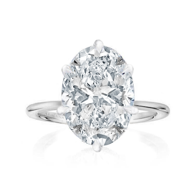 Oval Madison 6 Claw Engagement Ring - Armans Fine Jewellery