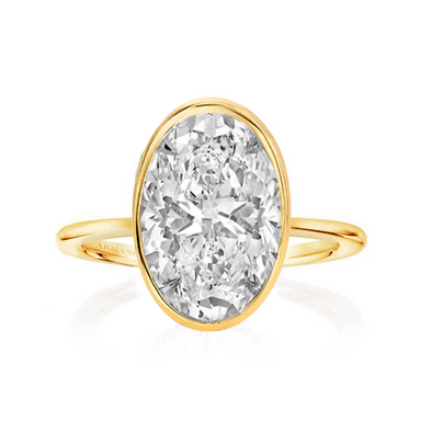 Oval Oriana Bezel Set Engagement Ring - Armans Fine Jewellery