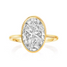 Oval Oriana Bezel Set Lab Grown Engagement Ring - Armans Fine Jewellery