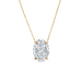 Oval Solitaire Diamond Pendant - Armans Fine Jewellery