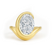 Twisted Oval Lab Grown Diamond Engagement Ring - Armans Fine Jewellery