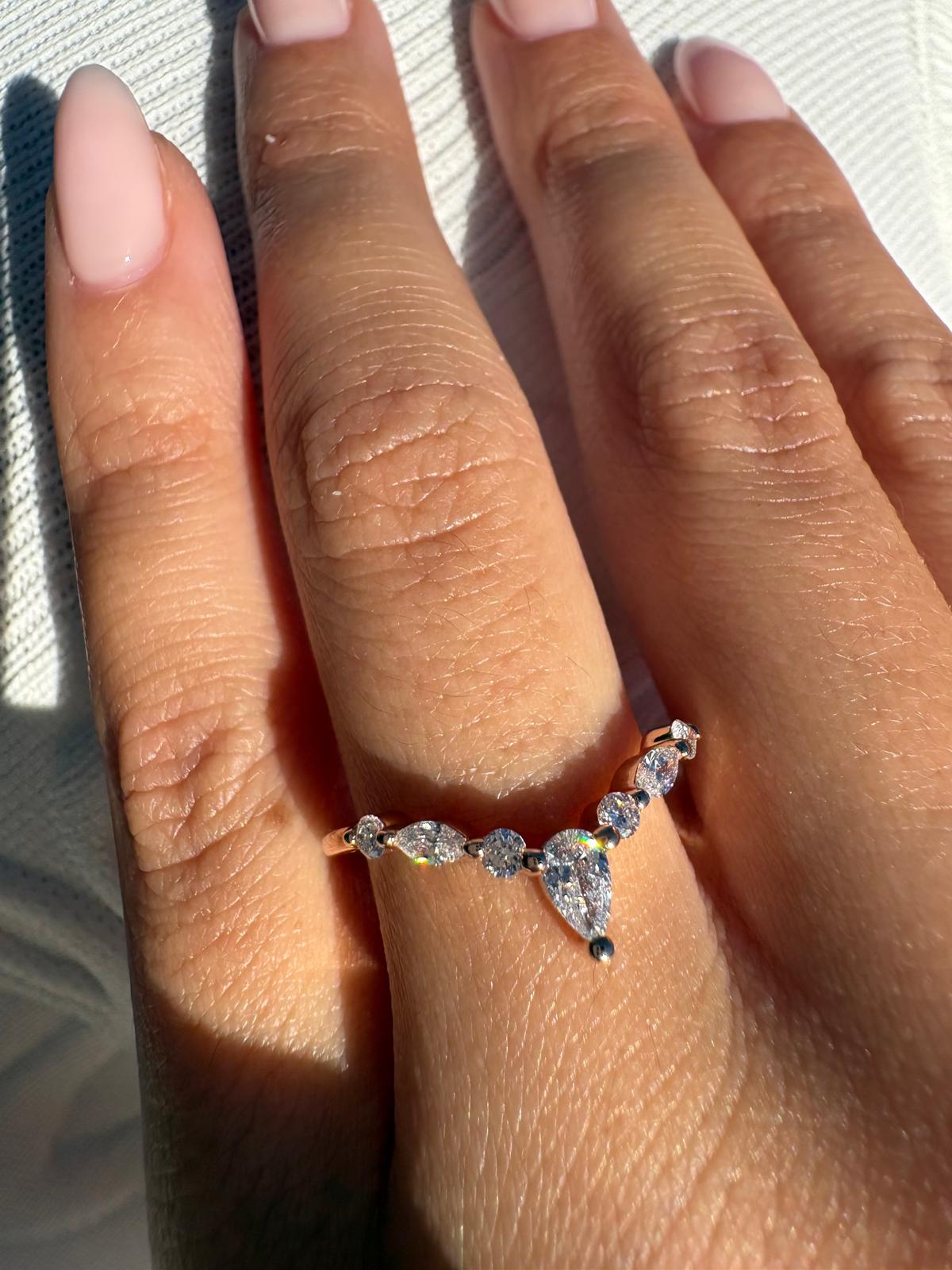 Diamond Trio V Band - Armans Fine Jewellery