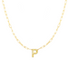 Block Letter Necklace with Paperclip Chain - Armans Fine Jewellery