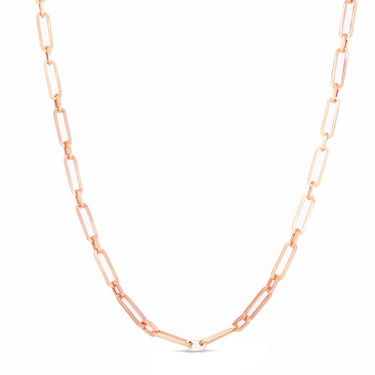 Paper Clip Chain Link Necklace - Armans Fine Jewellery