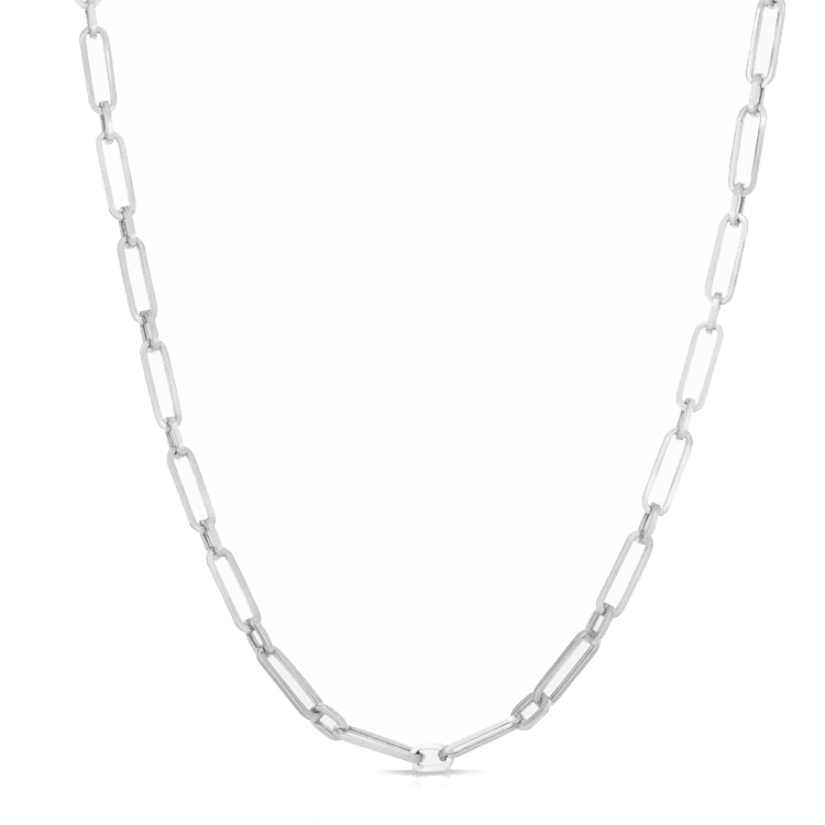 Paper Clip Chain Link Necklace - Armans Fine Jewellery