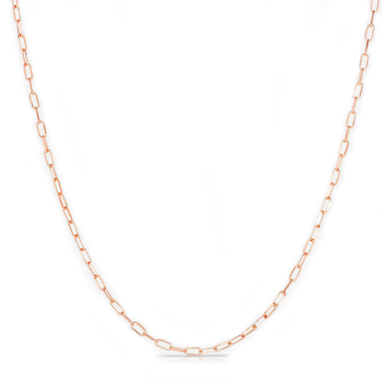 Paper Clip Chain Link Necklace - Armans Fine Jewellery