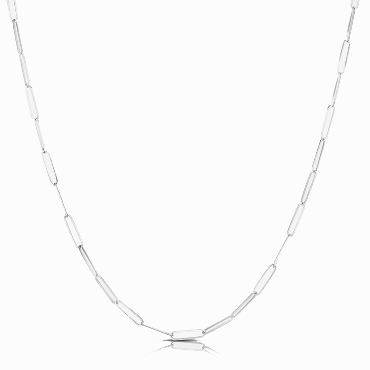 Paper Clip Chain Link Necklace - Armans Fine Jewellery