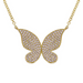Pavé Diamond Butterfly Necklace - Armans Fine Jewellery