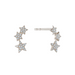 Pavé Three Star Studs - Armans Fine Jewellery