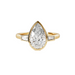 Pear Bezel Set Lab Grown Trilogy Engagement Ring - Armans Fine Jewellery