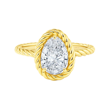 Pear Cordelia Diamond Braided Engagement Ring - Armans Fine Jewellery