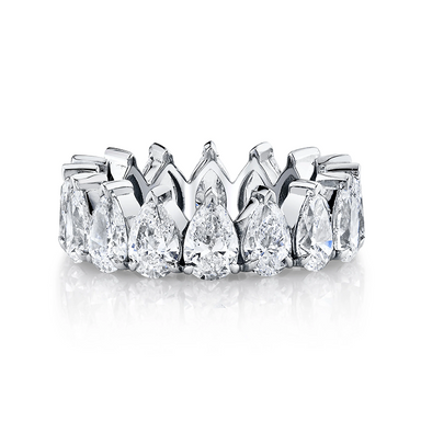 Pear Crown Eternity Band - Armans Fine Jewellery