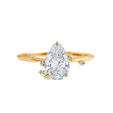 Pear Fire Fly Diamond Engagement Ring - Armans Fine Jewellery