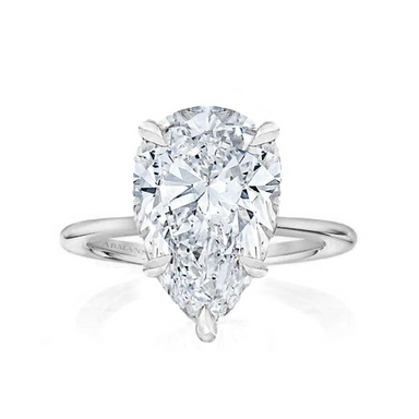 Pear Madison Lab Grown 5 Claw Engagement Ring - Armans Fine Jewellery