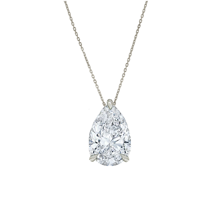 Pear Solitaire Lab Grown Diamond Pendant - Armans Fine Jewellery