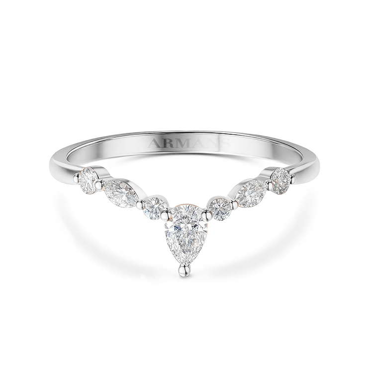 Diamond Trio V Band - Armans Fine Jewellery