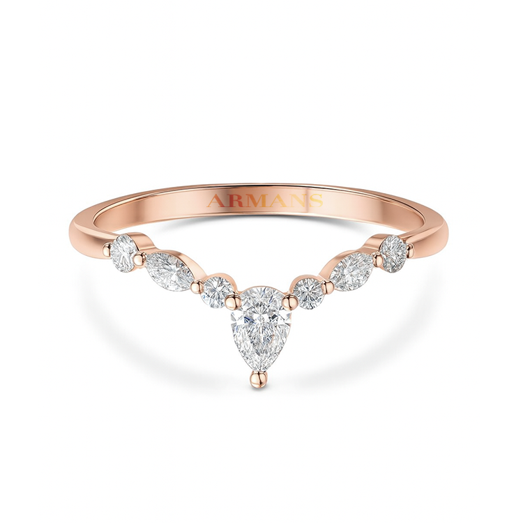Diamond Trio V Band - Armans Fine Jewellery