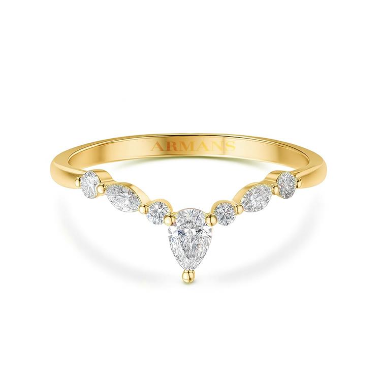 Lab Grown Diamond Trio V Band - Armans Fine Jewellery