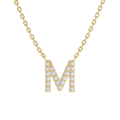 Petite Diamond Letter Pendant - Armans Fine Jewellery