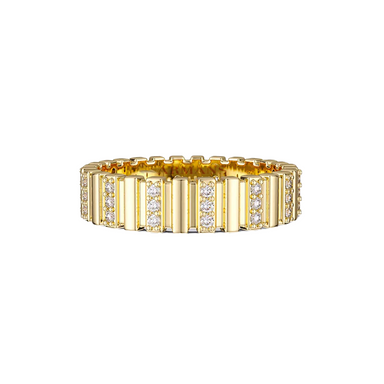 Phoebe Fluted Diamond Eternity Band - Armans Fine Jewellery