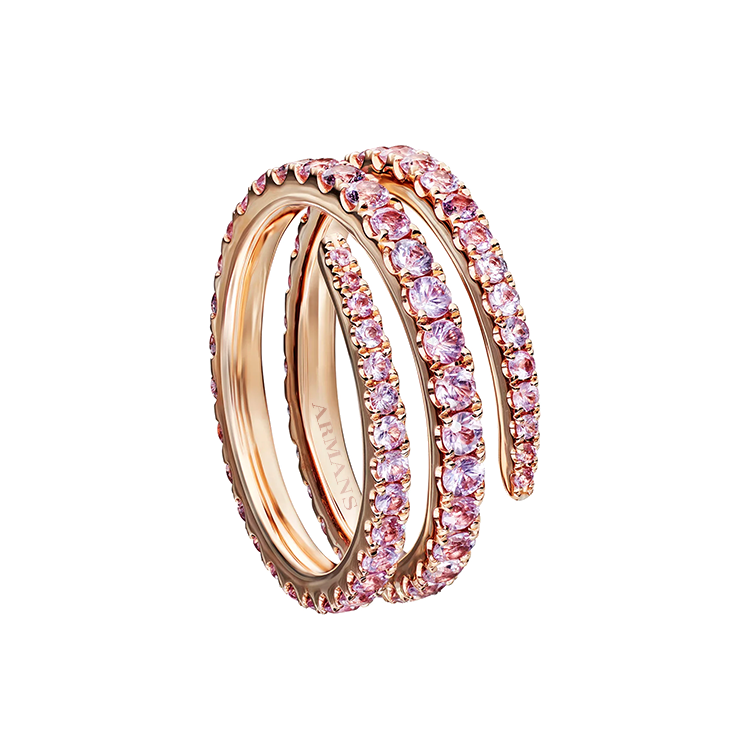 Pink Sapphire Spiral Ring - Armans Fine Jewellery