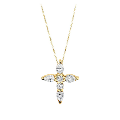 Prong Set Diamond Cross Necklace - Armans Fine Jewellery